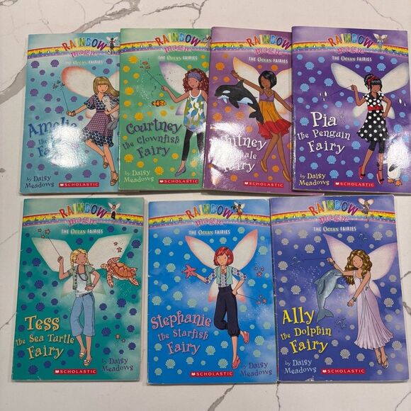 THE OCEAN FAIRIES RAINBOW MAGIC FAIRIES: Books 1-7 Set/Lot (by Daisy Meadows) - Picture 1 of 16